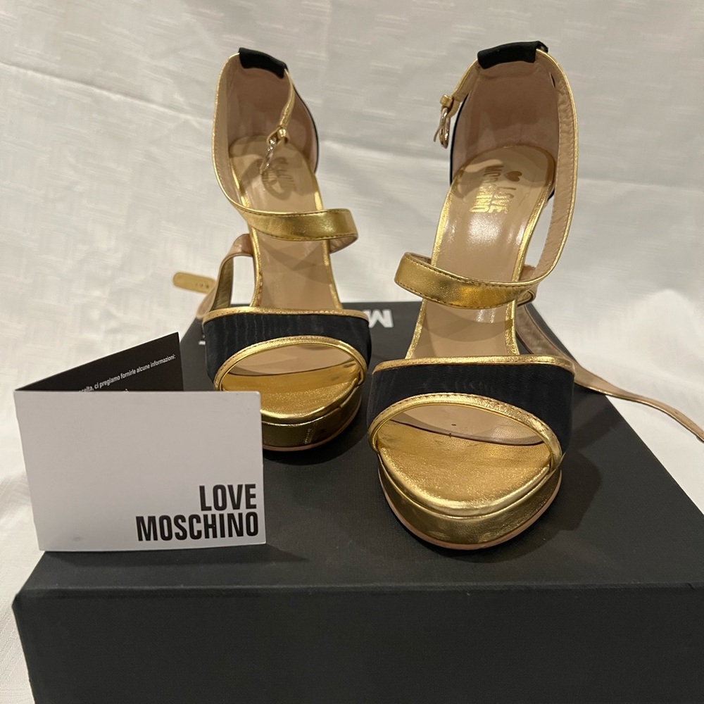 Love Moschino Gold Women's Heels